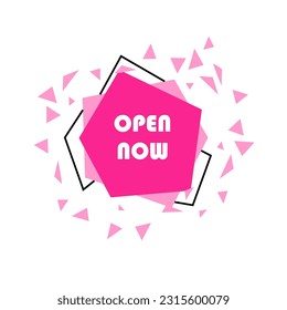 Signo de forma abstracta para publicidad 