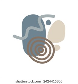 abstract and shape simple flat vector