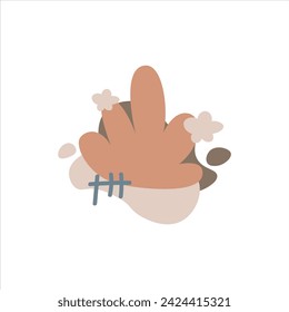 abstract and shape simple flat vector