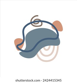 abstract and shape simple flat vector