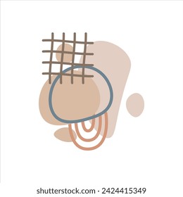 abstract and shape simple flat vector