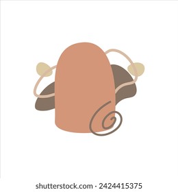 abstract and shape simple flat vector