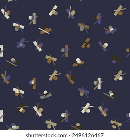 Abstract shape simple geometric motif classic pattern continuous background. Modern fabric design textile swatch dress, man shirt allover print block.
