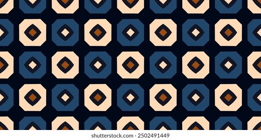 Abstract shape simple geometric motif classic pattern continuous background. Modern fabric design textile swatch ladies dress, man shirt allover print block. High resolution image digital illustration