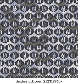 Forma abstrata motivo geométrico simples padrão clássico fundo contínuo. Vestido de amostra de tecido de design de tecido moderno, bloco de impressão de allover de camisa de homem.