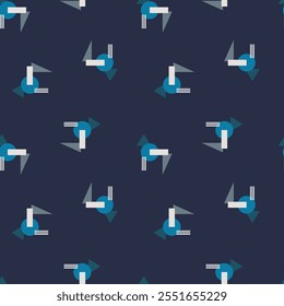 Abstract shape simple geometric motif classic pattern continuous background. Modern fabric design textile swatch ladies dress, man shirt allover print