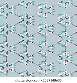Abstract shape simple geometric motif classic pattern continuous background. Modern fabric design textile swatch ladies dress, man shirt allover print