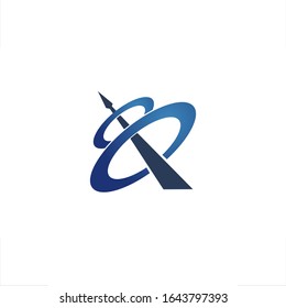an abstract shape of space ring shaped a Q letter