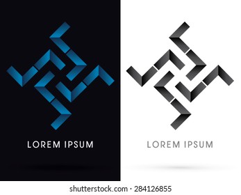 Abstract shape, Spin, Fan, graphic vector