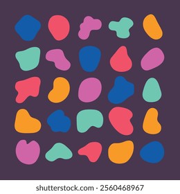 abstract shape spot element collection