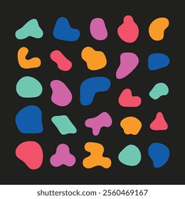 abstract shape spot element collection