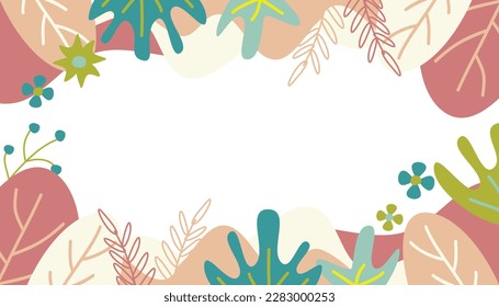 abstract shape spring background, with empty space for text. Template for banner, poster, social media