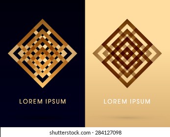 Abstract shape, Square ,Box , graphic vector