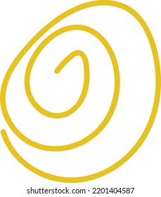 Resumen de la línea de trazo de forma elemento de diseño de arte moderno para impresión y fondo web
