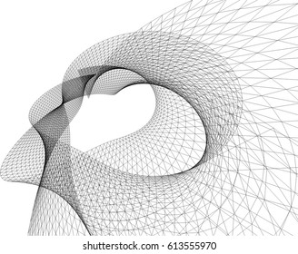 abstract shape structure