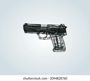 estructura de forma abstracta para la guerra por ilustración