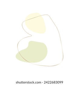 Abstract shape style, nature organic. Vector illustration.