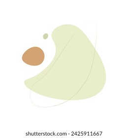 Abstract shape style, nature organic. Vector illustration.