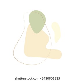 Abstract shape style, nature organic. Vector illustration.