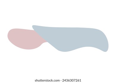 Estilo de forma abstracta, naturaleza orgánica. Ilustración vectorial.