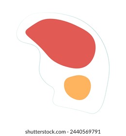 Abstract shape style, nature organic. Vector illustration.