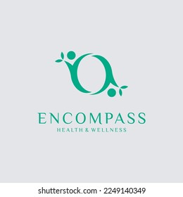 Abstract shape, symbol, icon with oval, ellipse element