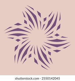 Abstract shape that recalls both a shining star and a flower