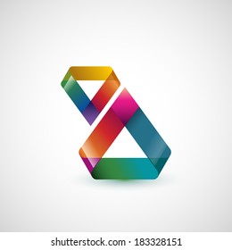Abstract shape, triangle, eps10 vector