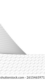 Abstract shape vector 3d drawing