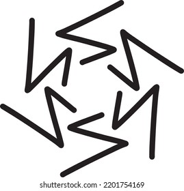 Abstract shape vector art design element modern and contemporary illustration for print and web background
