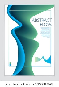 Abstract shape vector background composition. A4 print format.Brochure, flyer, cover, poster or guidebook template. 