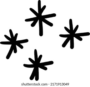 Abstract shape, vector modern and contemporary design art element for poster, wall art and print collections in a glyph illustration


