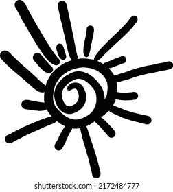 Abstrakte Form, vektormodernes und zeitgenössisches Design-Kunstelement für Poster-, Wand- und Druckkollektionen in einer glypischen Illustration


