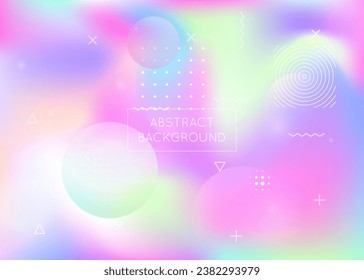 Abstract Shape. Violet Round Design. Dynamic Flyer. Trendy Dots. Liquid Fluid. Hipster Texture. Magic Concept. Soft Iridescent Template. Blue Abstract Shape