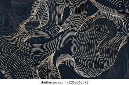 Papel de la forma abstracta. Fondo de la ilustración de línea dibujada a mano. Composición de estilo de pintura con tinta para la decoración.
