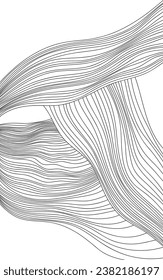 Papel de la forma abstracta. Fondo de la ilustración de línea dibujada a mano. Composición de estilo de pintura con tinta para la decoración.