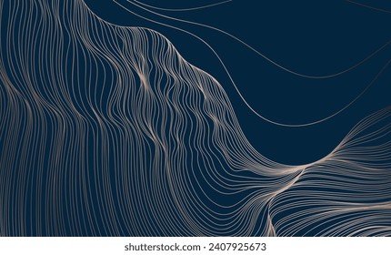 Papel de la forma abstracta. Fondo de la ilustración de línea dibujada a mano. Composición de estilo de pintura con tinta para la decoración.
