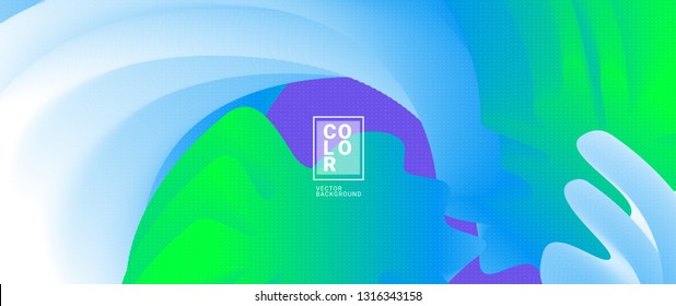 Abstract shape wave 3d Colorful Gradient Backgorund. Vector