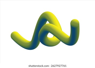 Forma Abstractas con amarillo y azul.
