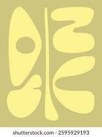 abstract shape yellow nature component