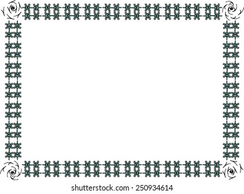 An abstract shaped background frame vector