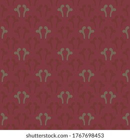 Abstrakte Formen Hintergrund Retro-indische Stil dekorative Muster Vintage rote goldene Farben wiederholen Motiv. Mittelalterliche orientalische Ornament kleine Allover Druckblock für Bekleidung Textilien, Schaufenster, Umhüllung.