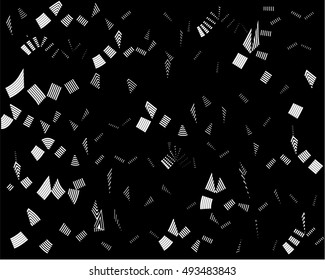 Abstract shapes background black and white