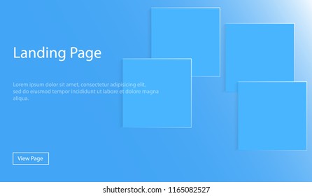 Abstract shapes background with blue color gradient