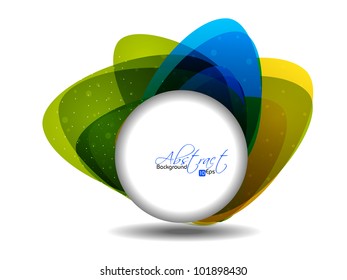 Abstract shapes background with colorful design for text project used and copy space, isolated on white. EPS 10, vector illustration.
