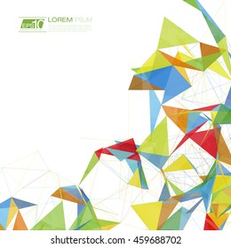 Abstract Shapes Background with Colors of Summer | EPS10 Futuristic Design
