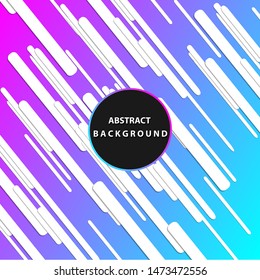Abstract shapes background design. Trendy shapes with color gradient background.