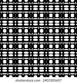 Abstract Shapes. Abstract Background Design. Vector Seamless Black and White Pattern.Simple repeat pattern design.