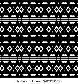 Abstract Shapes. Abstract Background Design. Vector Seamless Black and White Pattern.Simple repeat pattern design.