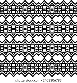 Abstract Shapes. Abstract Background Design. Vector seamless Black and White Pattern.Simple repeat pattern design.